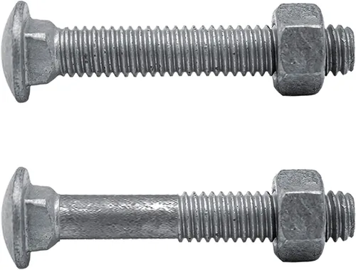 Vista 5 de Pernos de carro 1/4-20 x 3/4 ": Pernos de carro galvanizados a granel para valla (25 piezas)
