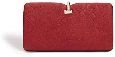Vista 2 de LaBante London - Bolso vegano rojo para mujer, bolso de noche, bolso de mano, bolso de noche, bolso de noche, bolso pequeño para mujer, Rojo