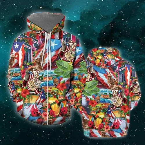 Vista 4 de Camisa estética de Puerto Rico, camisa de Puerto Rico para hombres, camisa de Puerto Rico para mujer, camisa de manga larga, camisas estéticas