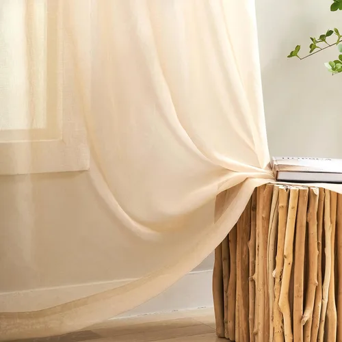 Vista 109 de MYSTIC-HOME Juego de cortinas de niveles transparentes blancas para cocina de 24 pulgadas de largo, tratamiento de cortinas para ventanas pequeñas