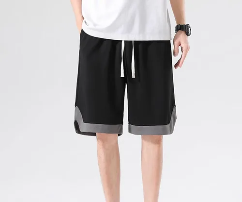Vista 6 de Camisa de la NASA, pantalones cortos casuales, hip-hop, estilo suelto y delgado, capris, pantalones de baloncesto, camisa de verano de secado rápido