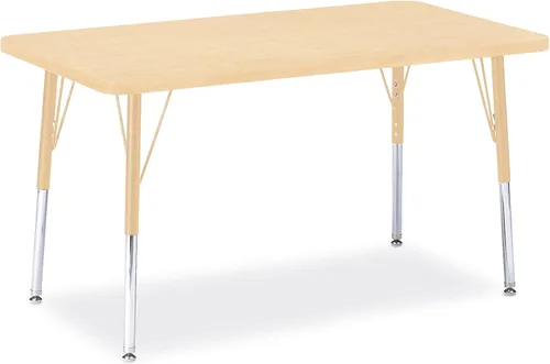 Vista 20 de Berries Mesa rectangular para actividades, altura A, Gris/Negro/Negro, 1