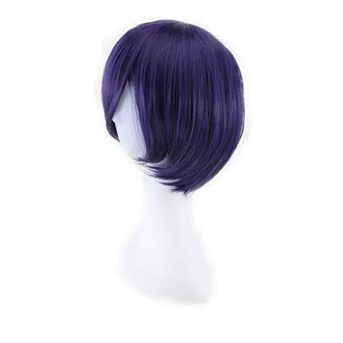 Vista 3 de AHJSN - Peluca de anime Tokyo Ghoul Touka Kirishima para cosplay, disfraz de Kirishima Toka para mujer, pelo corto, fiesta de Halloween