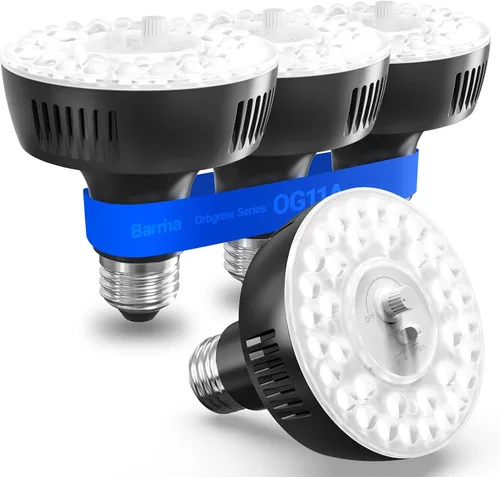 Vista 12 de Barrina Orbgrow OG11A - Bombillas de cultivo para plantas de interior, atenuación y sincronización integradas, 4000K 11W (equivalente a 100 W)