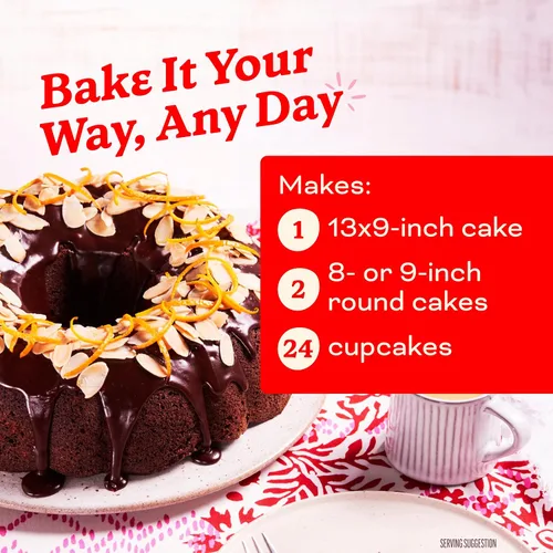 Vista 8 de Betty Crocker, Super Wet - Mezcla de pastel de comida del diablo, 13.25