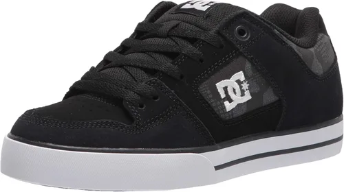 Vista 8 de DC Pureskateshoe - Zapatos de skate para hombre Negro/Negro/Blanco