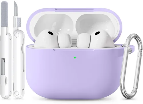 Vista 11 de Funda para AirPods Pro 3 2025 con tapa magnética, bonita funda de silicona suave compatible con Apple Airpods Pro de 3ª generación, funda rosa