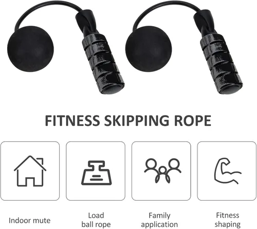 Vista 8 de SUPVOX Cordless Skip Rope with Dual Ball Bearings for Rapid Speed and Safety Weighted PVC EVA Sports Jumping Rope for Fitness Body Shaping and