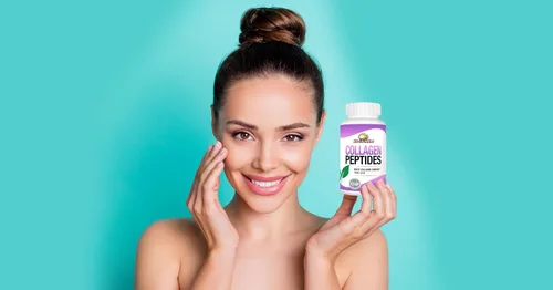Vista 4 de Rise-N-Shine Colágeno hidrolizado tipo I y III - Suplementos complejos de péptidos de colágeno para el cabello, la piel, las uñas