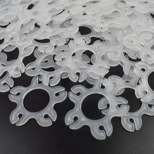 Vista 3 de Miliocry 100 clips de arco de globos, clips de globo reutilizables para arco de globos, suministros de globos de plástico para soporte, clips