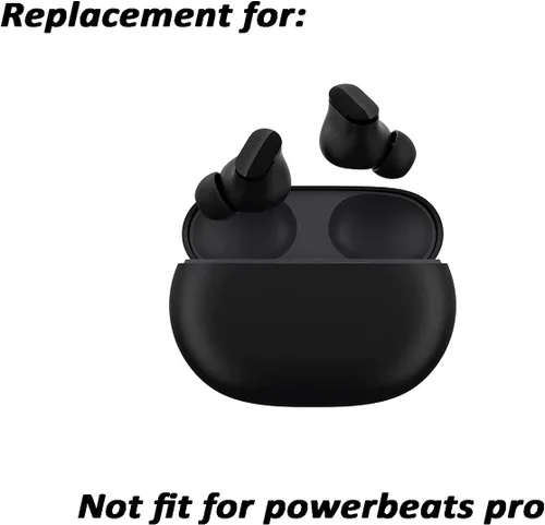Vista 4 de Juego de almohadillas de silicona de repuesto para auriculares Beats Studio Buds, 6 pares (negro)