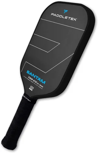 Vista 8 de Paddletek Bantam TKO-CX - Paletas de pickleball de 0.563 in con núcleo de panal de polímero - Fibra de carbono unidireccional - Peso torsional