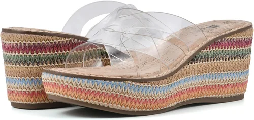 Vista 2 de WHITE MOUNTAIN Samwell Sandalias de cuña para mujer