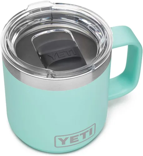 Vista 19 de YETI Rambler - Taza apilable de 10 onzas, aislada al vacío, acero inoxidable con tapa MagSlider, acero inoxidable