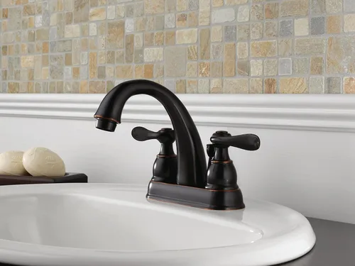 Vista 7 de Llave monocontrol Delta Windemere B2596 para pileta de baño con llave doble, B2596LF-OB