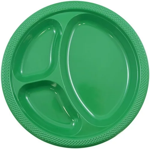 Vista 39 de Platos para fiesta de plástico redondos y cuadrados colorido de 7, 8, y 9 pulgadas, 10/20 platos por paquete, Negro