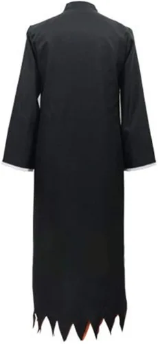 Vista 4 de Disfraz de cosplay para la serie de anime, conjuntos de ropa de personajes para adultos, abrigo y pantalones ajustados, negro, S-XXL (S)