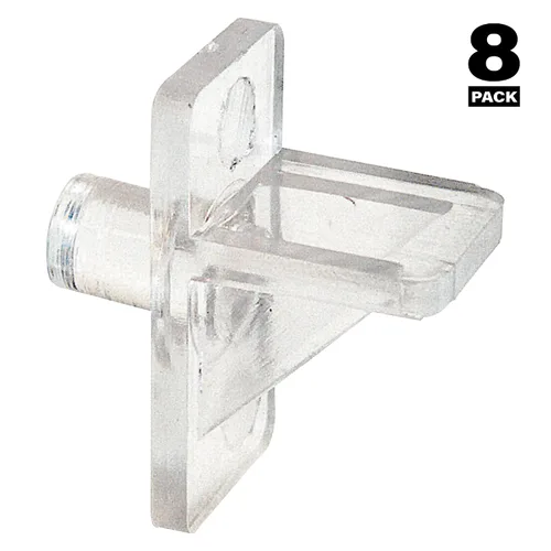 Vista 7 de Prime-Line U 10136 1/4 pulgadas, plástico transparente, clavija de soporte para estante (paquete de 8)