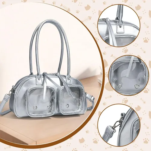 Vista 2 de Women Shoulder Bag Elegant Large Capacity Zipper Closure Ladies Shoulder Purse