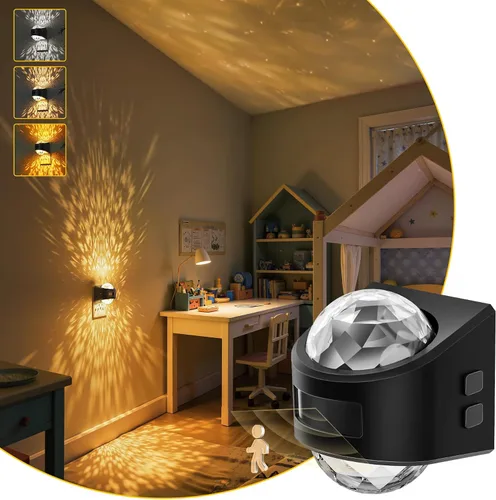 Vista 22 de L LOHAS LED Las luces nocturnas se enchufan a la pared, proyector de luz