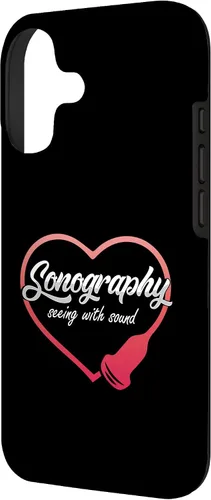 Vista 2 de Sonography Seeing with Sound Ultrasonido Ecografía Medicina Case para iPhone 17