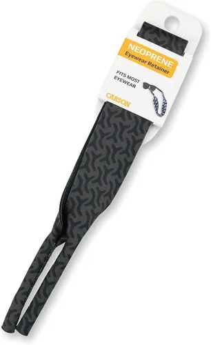 Vista 4 de Carson Correa de retención de gafas de neopreno para gafas de sol y gafas, gris ónix (ER-70BLK)