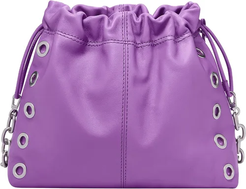Vista 3 de Fossil Gigi - Bolso de hombro de piel con cordón para mujer