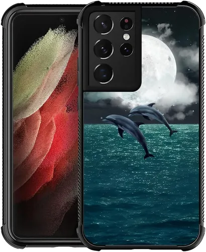 Vista 32 de Funda compatible con Samsung Galaxy S21, diseño de elefantes africanos, diseño increíble a prueba de golpes, antiarañazos, carcasa trasera