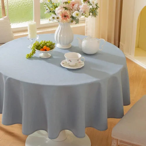 Vista 20 de Laolitou - Mantel cuadrado de lino impermeable texturizado negro, manteles lavables sin arrugas a prueba de derrames para mesa de comedor