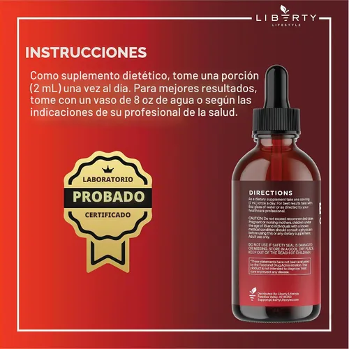 Vista 7 de Berberina con Suplemento de Canela de Ceilán Gotas Líquidas + Extracto de Melón Amargo, Glucomanano, Gymnema, Cromo, Cúrcuma, Panax Ginseng, Moringa