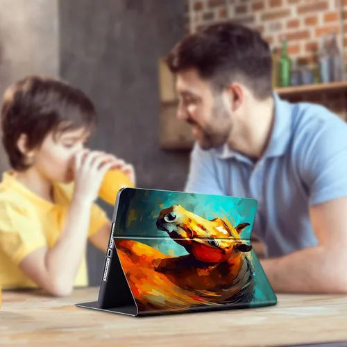 Vista 80 de Funda para tablet Kindle Fire 7 2019/2017 lanzamiento 9ª/7ª generación 7 pulgadas, ligera, protectora de piel sintética, cubierta inteligente