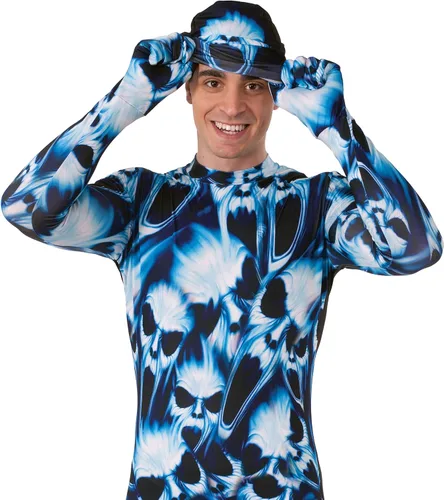 Vista 2 de Forum Novelties Disfraz Hombre Desaparecido Phantom Xl, Azul
