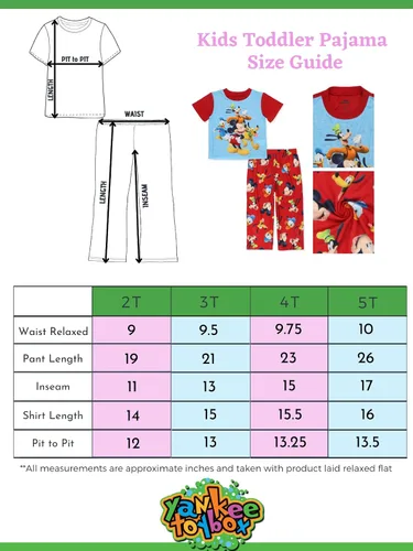 Vista 2 de Disney Mickey Mouse - Conjunto de pijama de 2 piezas para niños pequeños