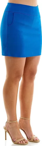 Vista 24 de Zac & Rachel - Falda de meter Milenio sólido para mujer azul (Airy Blue)