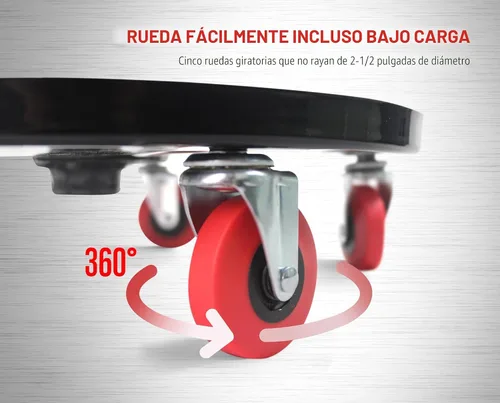Vista 5 de MaxWorks 80771 Asiento neumático de rodillo/rastrillo con altura ajustable - Capacidad de 300 libras