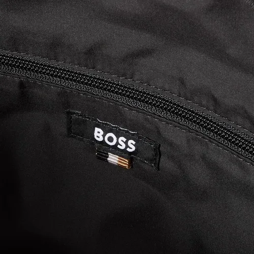 Vista 5 de BOSS Cinturón de poliéster con logotipo de rayas en contraste, azul Almirante, Azul (Admiral Blue)