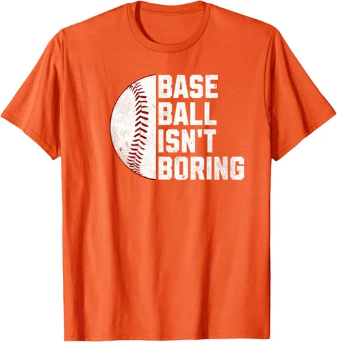 Vista 69 de Camiseta Baseball Isn't Boring, Negro
