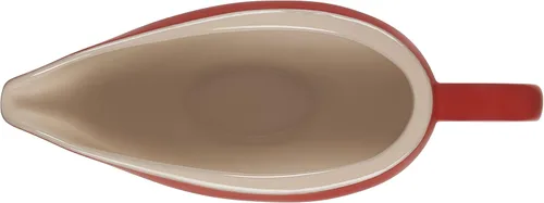 Vista 3 de Le Creuset Heritage - Bote de salsa de cerámica, rojo cereza