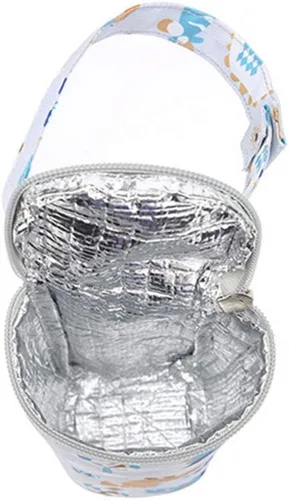 Vista 3 de Calentador de agua de leche, bolsa aislada para bebés, calentador de biberón de lactancia para bebé, bolsa de biberón preservada para viajes