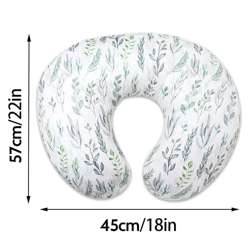 Vista 6 de Fundas de asiento de coche para bebés y fundas de almohada de lactancia, hoja verde