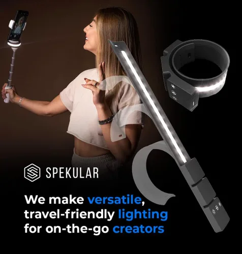 Vista 7 de Spekular Kit de vlogger de envoltura de luz LED KYU-6