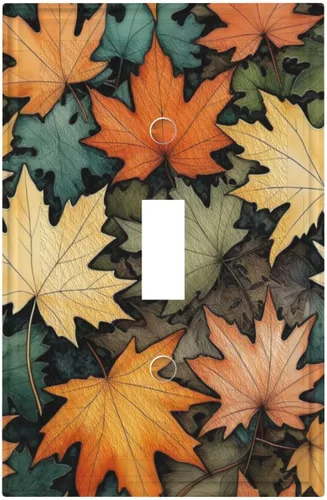 Vista 152 de Cubiertas de Interruptor de Luz Artísticas Decorativas Boho Figura Abstracta Interruptor de Pared Único Placa de Interruptor Decorativo Placa