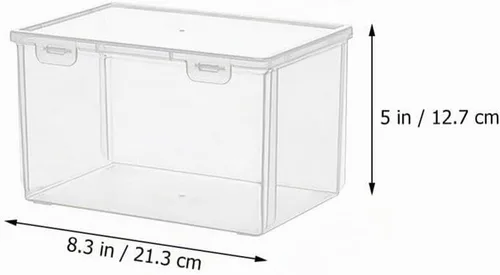 Vista 5 de Kichvoe - Caja de pan transparente de grado alimenticio, contenedor de almacenamiento de plástico para pan casero, organizador de pan para encimera