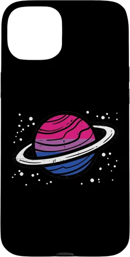 Vista 9 de iPhone 16 Bisexual Planet Saturn Bi Pride Flag Lgbtq Men Women Kids Case