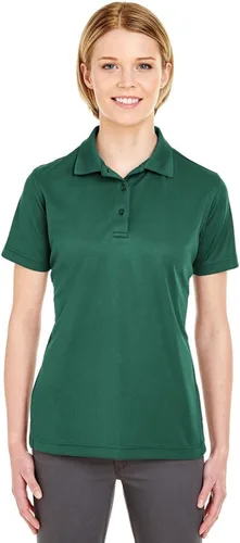 Vista 3 de UltraClub 8210L - Polo de piqué de malla fresca y seca para mujer
