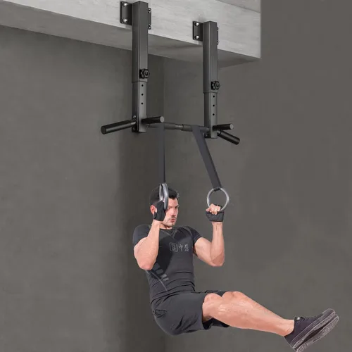 Vista 2 de Wall Mount Pull Up Bar, Joist Beam Rafter Mount Pull-up Bar, Ceiling Mounted Chin Up Bar for Home Gym with Punching Bag Hanger