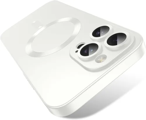Vista 47 de Funda magnética para iPhone 13 Pro MagSafe con protector de lente de cámara, protección completa, delgada, suave, a prueba de golpes, antiarañazos