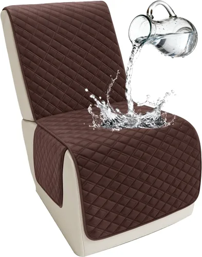 Vista 60 de Arfntevss Fundas para sofá seccional reclinable para sofá seccional en forma de L, funda antideslizante lavable para sofá reclinable con forma de L