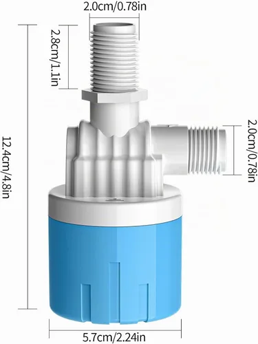 Vista 3 de Contro automático de nivel de agua "1/2" Válvula de flotador a canal de agua
