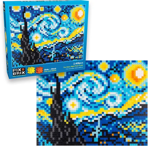 Vista 9 de Pix Brix Bloques de Puzzle de Arte Pixel - Star Stable’s Starshine, 3,405 Piezas - Bloques de Construcción Interconectados, Pixela Tu Caballo